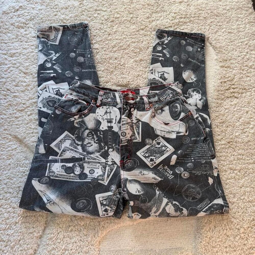 Dakota-501 Women's Grey and Black Jeans